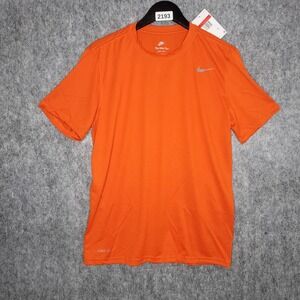 NWT Nike Men's Large L Rush Orange Legend Tee 727982-888 Performance Gym Shirt